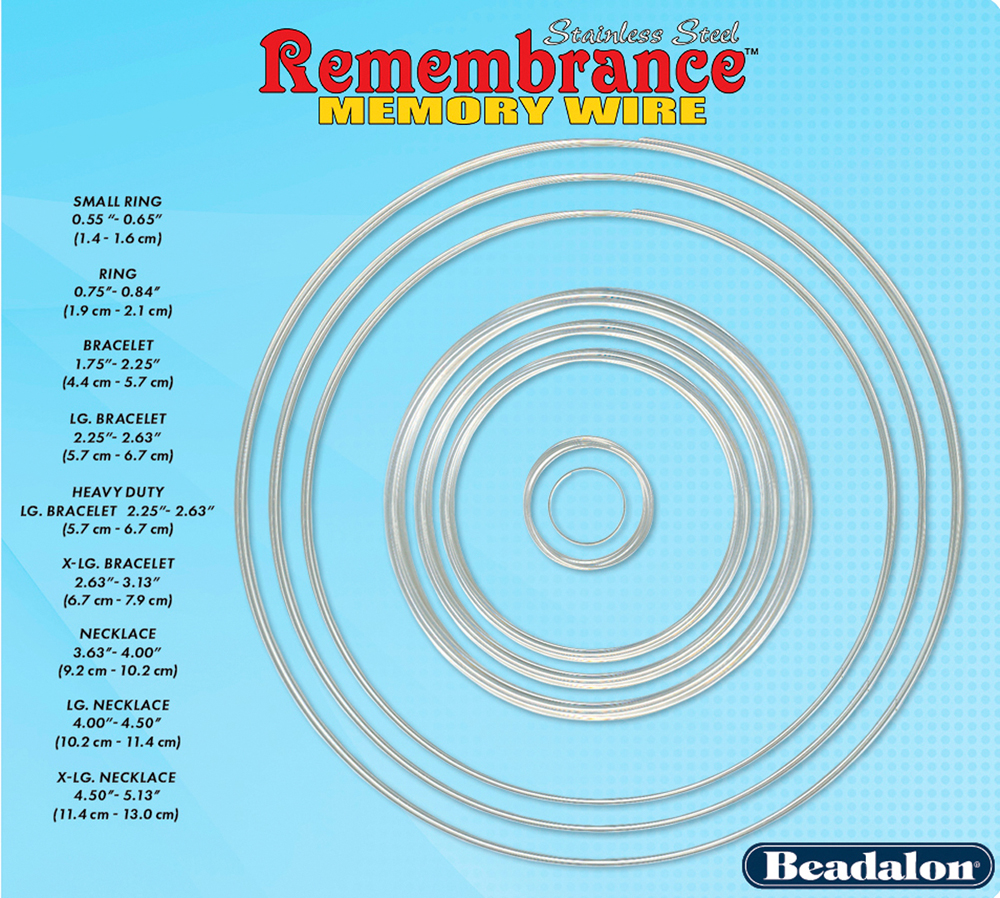 Remembrance Memory Wire Size Chart